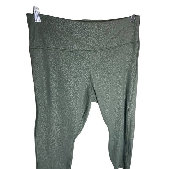 Athleta Ultimate Stash Pocket Embossed 7/8 Tight High Rise Leggings-sz XL - Picture 7 of 11